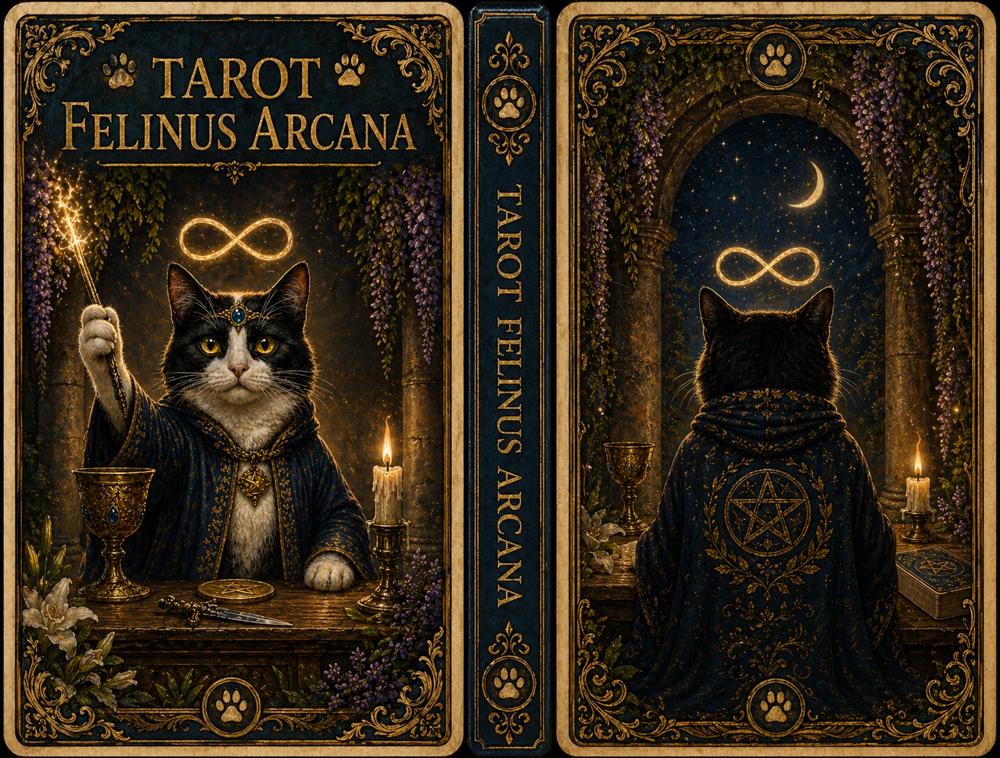 Capa do Oráculo Felinus Arcano